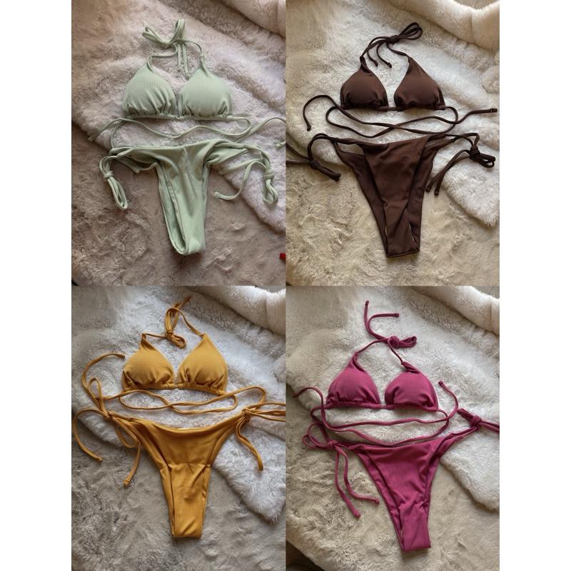 基本款 綁帶比基尼 性感高衩-細節圖6