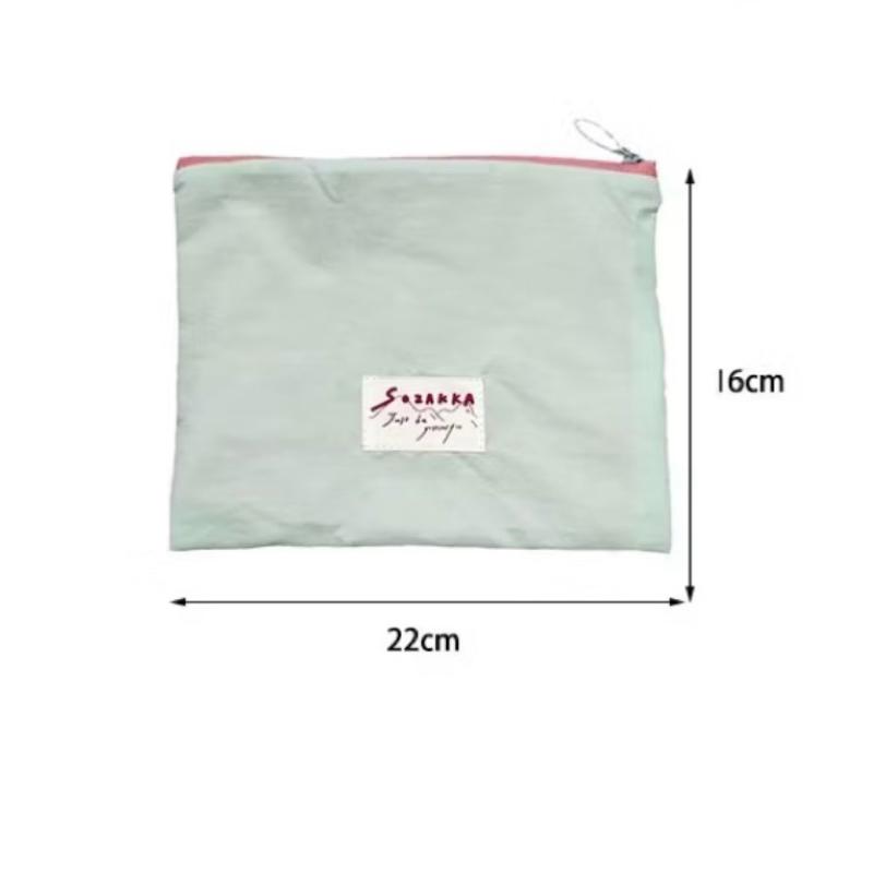 （橫款）馬卡龍色系超輕薄收納袋 手拿包 零錢包 包中包-細節圖2