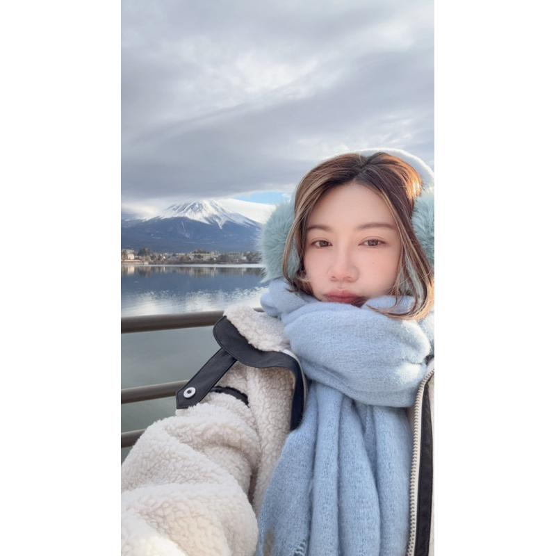 （現貨）韓版新品 純色圍巾 軟糯蓬鬆 女冬季保暖圍脖 百搭加厚 仿羊絨披肩 馬海毛-細節圖2