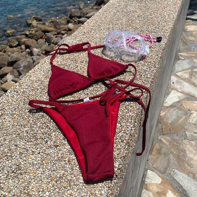 (現貨) 歐美自訂款 潛水女孩最愛 紅色爆款-細節圖4