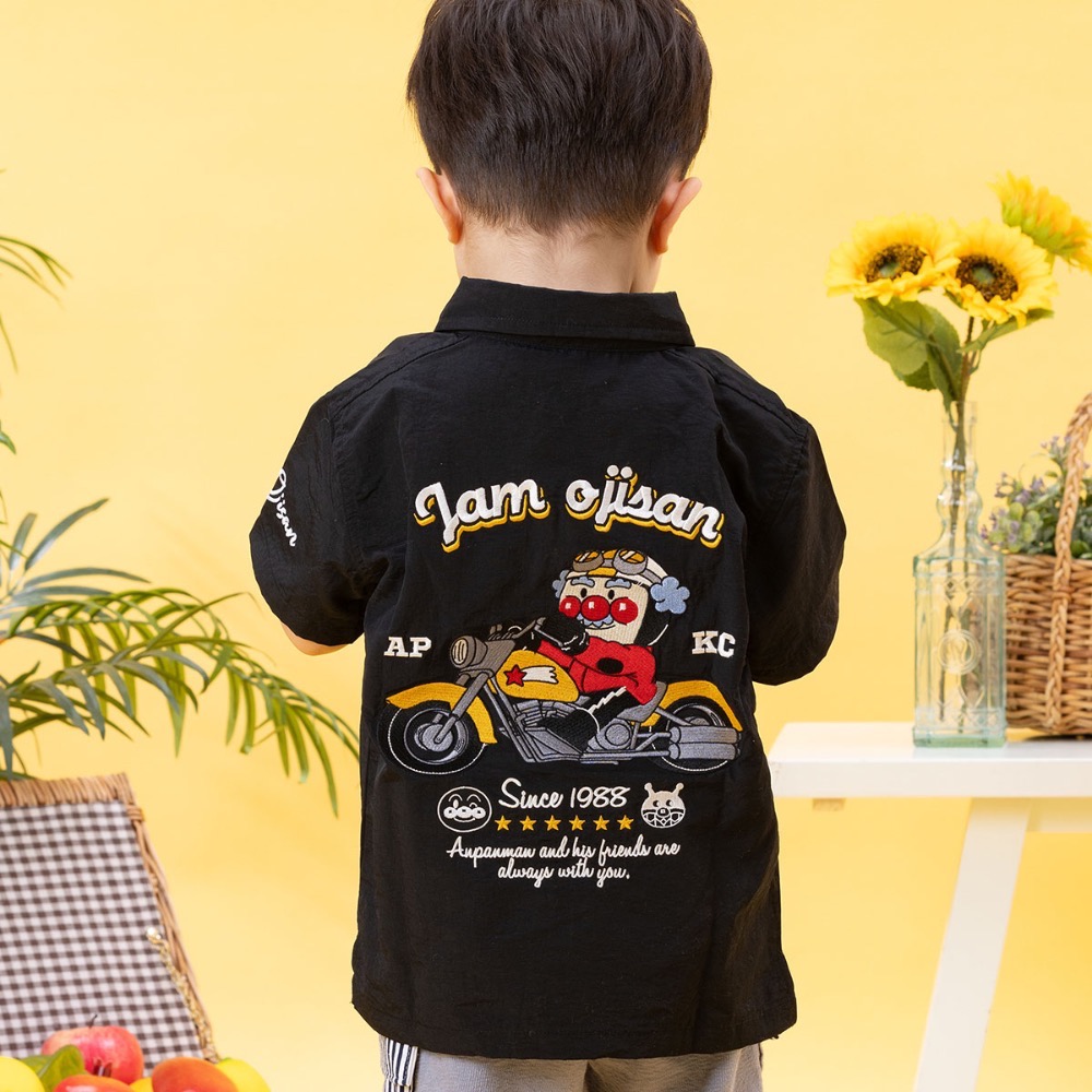 博物館限定美式風格刺繡襯衫小孩版90-120cm