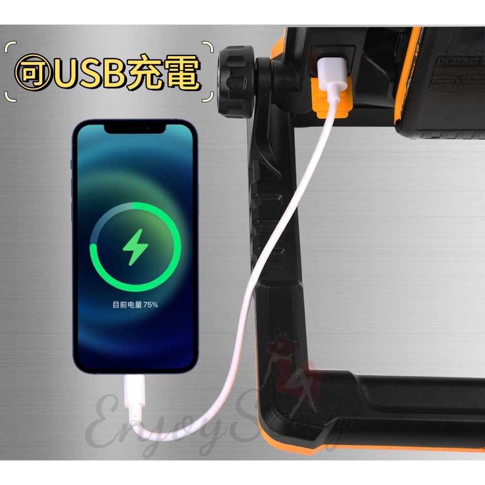 LED 工作燈 米沃奇 牧田 得偉 投射燈 磁吸式 超亮 汽車工作燈 補光燈 露營燈 攝影燈 打光燈 持久電力 電池通用-細節圖5