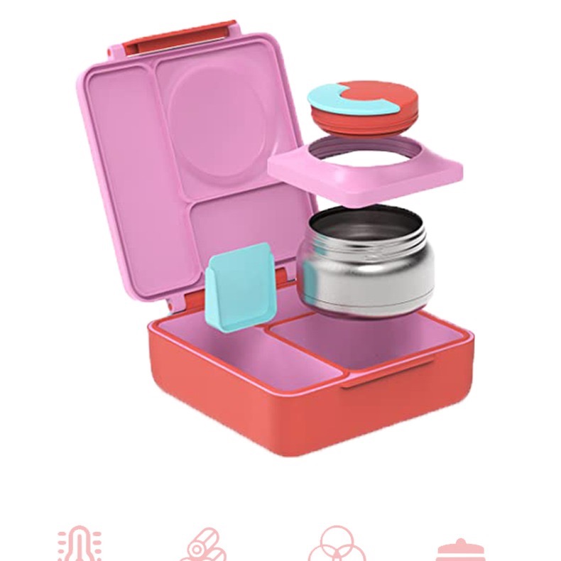 二代OmieBox 兒童隨行手提餐盒 防漏分格便當盒 幼童保溫餐盒 兒童野餐 露營必備-細節圖5