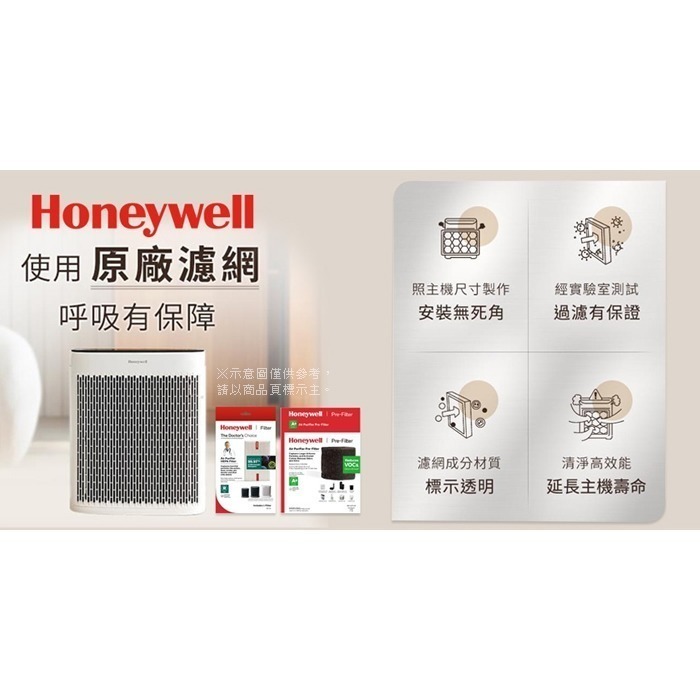 Honeywell ( HRF300 ) 原廠 HiSiv複合式濾網【一盒1入，適用Air Touch X305】-細節圖2