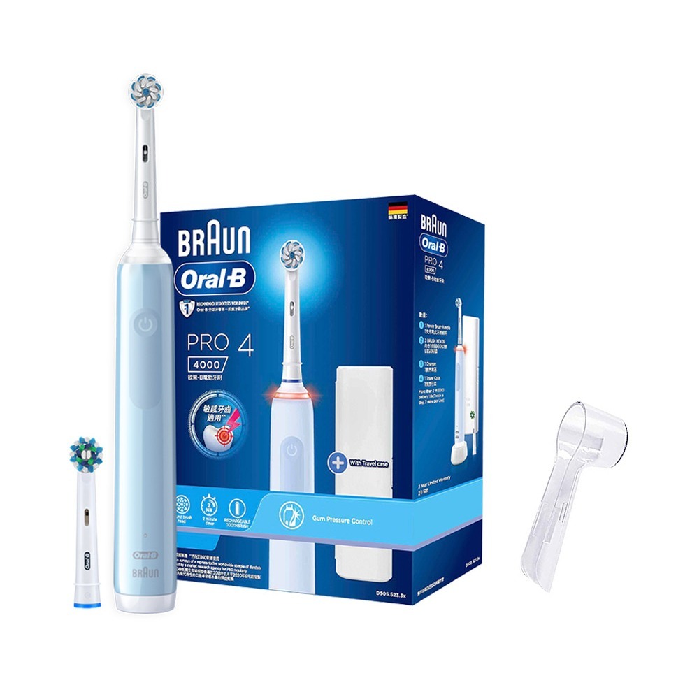 Oral-B 歐樂B PRO4 3D電動牙刷 -貝加爾湖藍 -原廠公司貨-規格圖1