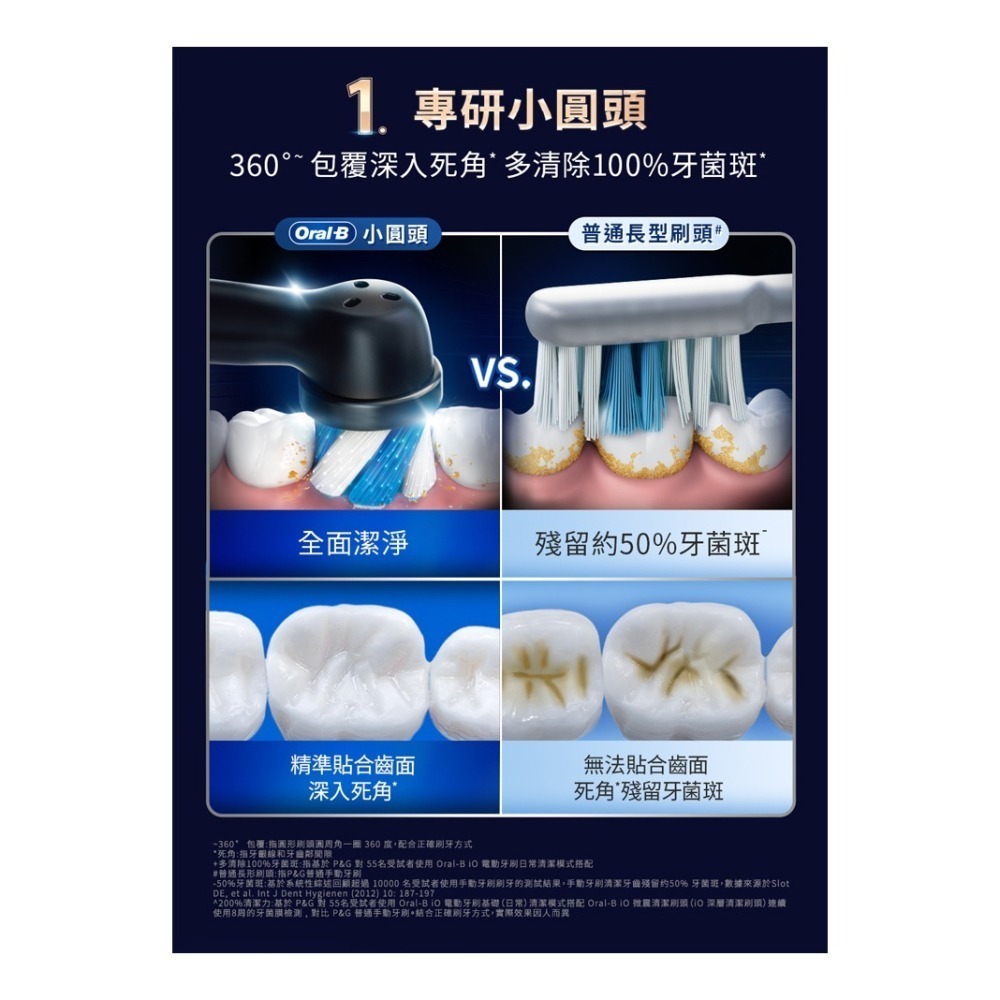 Oral-B 歐樂B iO10 微震科技電動牙刷-星際黑 -原廠公司貨-細節圖4