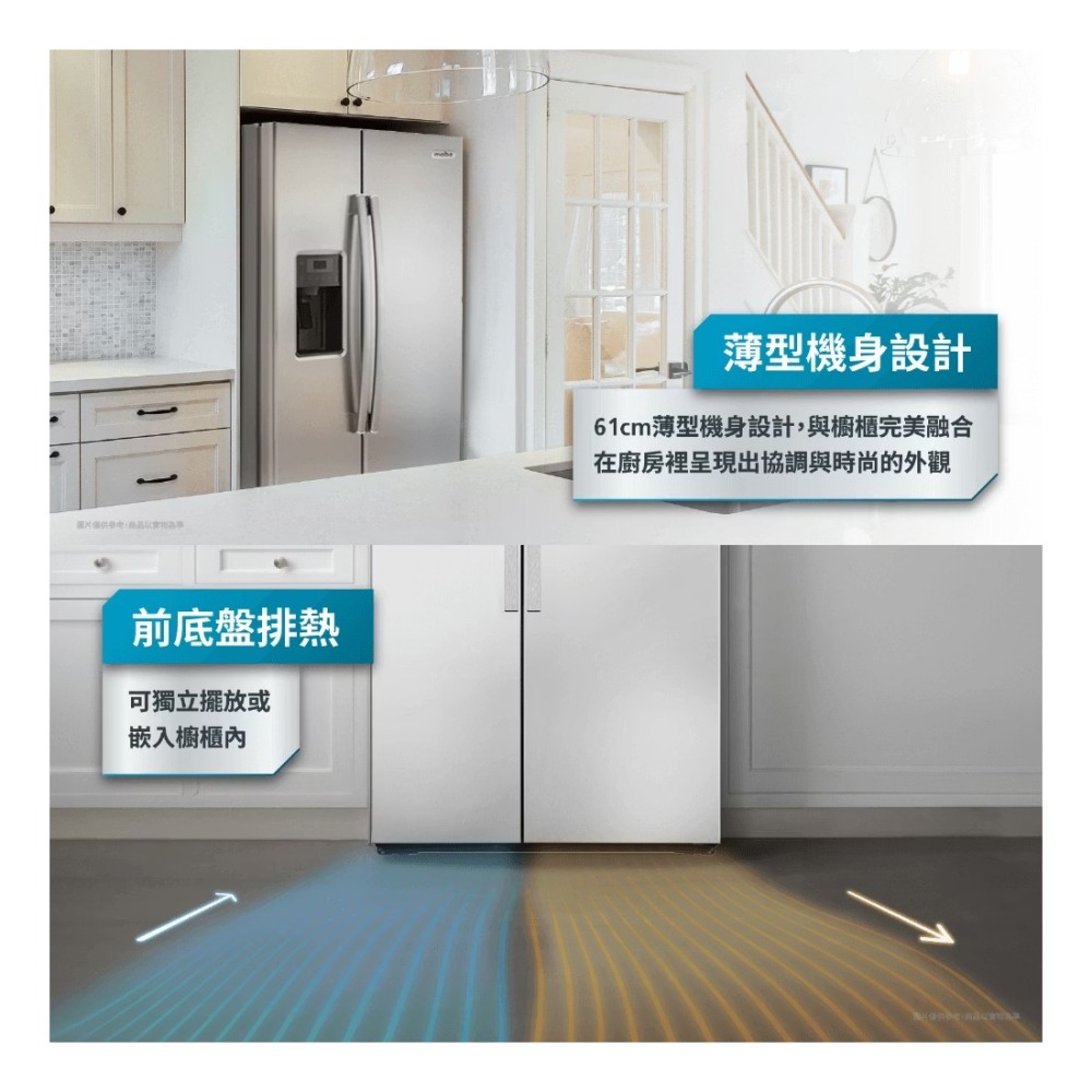 MABE 美寶 ( MNM22LGKFSS ) 702公升 薄型對開門冰箱 -不鏽鋼《送基本安裝、舊機回收》-細節圖6