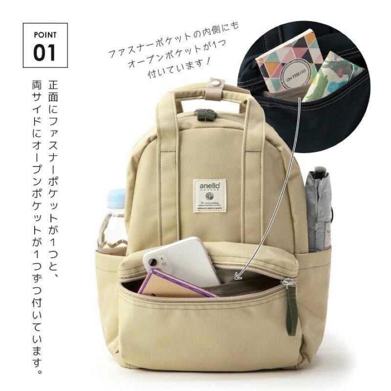 日本代購🇯🇵 Anello Grande Craft 輕量防水後背包 輕便防水 學校通勤 小背包 GTM0304-細節圖2