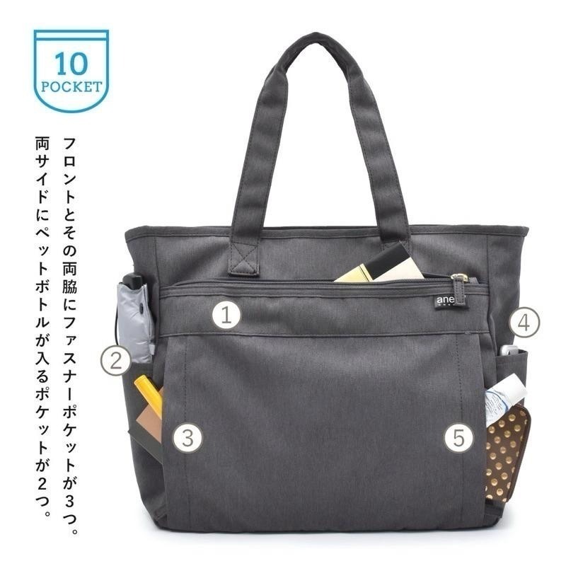 日本代購🇯🇵 Anello Grande 輕量防潑水 大容量肩背包 手提包 側背包 2way 斜跨包 GUH2316Z-細節圖2