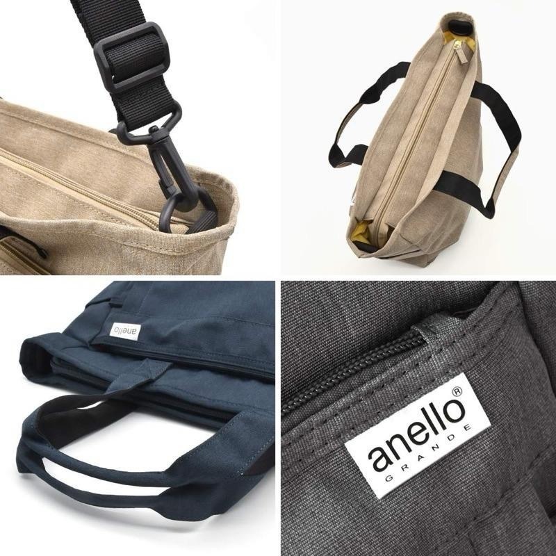 日本代購🇯🇵 Anello Grande 輕量防潑水 大容量肩背包 手提包 側背包 2way 斜跨包 GUH2316Z-細節圖6