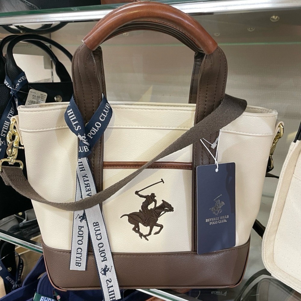 日本代購🇯🇵 BEVERLY HILLS POLO CLUB polo皮革托特包 手提包 斜背包 2way 小款-規格圖9
