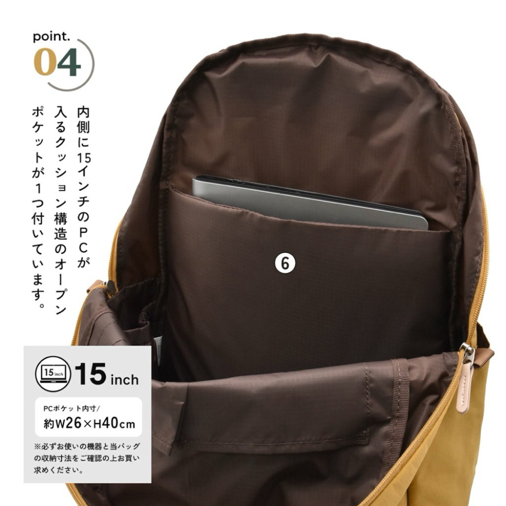 日本代購🇯🇵 anello GRANDE SABLE系列 防水大容量後背包 電腦包 旅行包 GTM0971-細節圖5