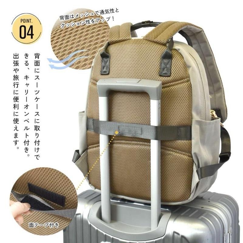 日本代購🇯🇵 Anello Grande 防水後背包 手提後背包 A4筆電包 多口袋 男女通用 GTM0864-細節圖5