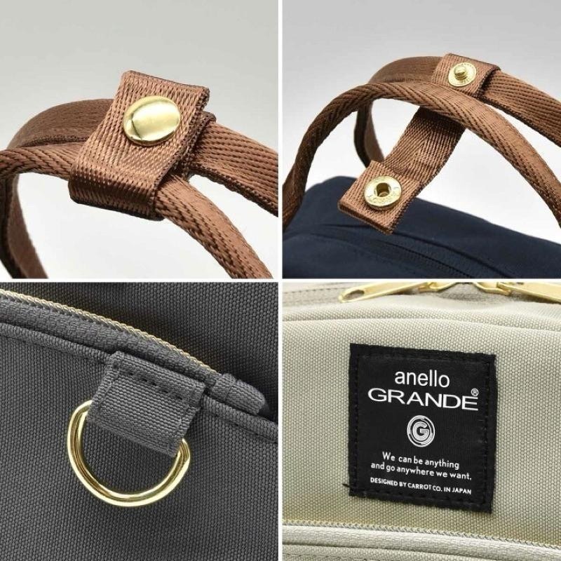 日本代購🇯🇵 Anello Grande撞色波士頓包 單肩包 2WAY GTM0862 多口袋 迷你波士頓包-細節圖8