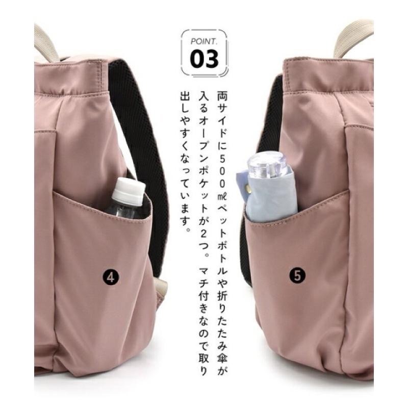 日本代購🇯🇵 Anello Grande 防潑水後背包 大容量後背包 莫蘭迪色 可套行李箱拉桿 3way GHN1094-細節圖4