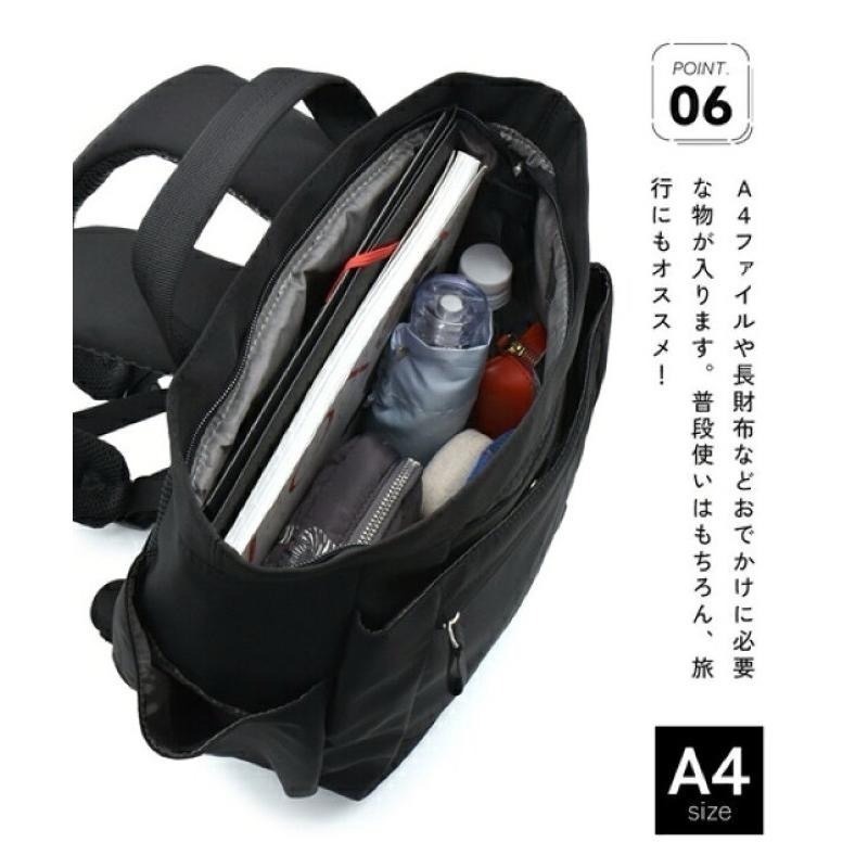 日本代購🇯🇵 Anello Grande 防潑水後背包 大容量後背包 莫蘭迪色 可套行李箱拉桿 3way GHN1094-細節圖7