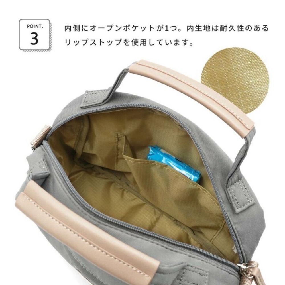 日本代購🇯🇵 anello輕量波士頓包 手提包 2way斜背包旅行 可放A5 迷你波士頓 GHM0552-細節圖4