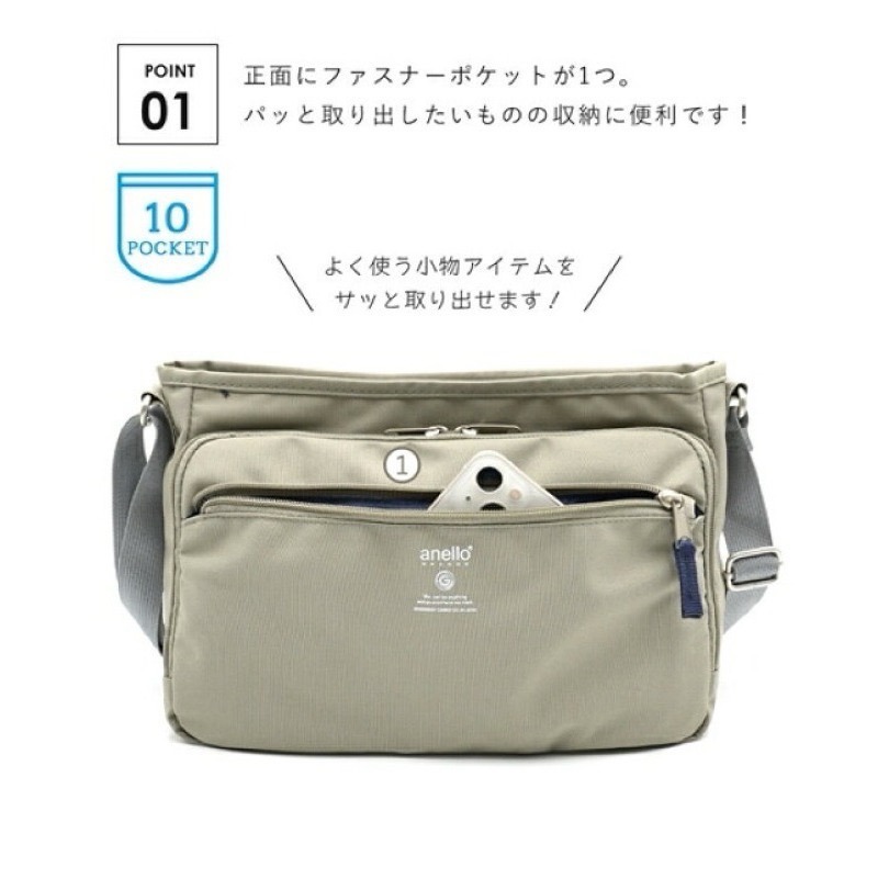 日本代購🇯🇵 Anello GRANDE CABIN系列 多功能 防水 輕便 單肩包 斜背包 GTM0452-細節圖2