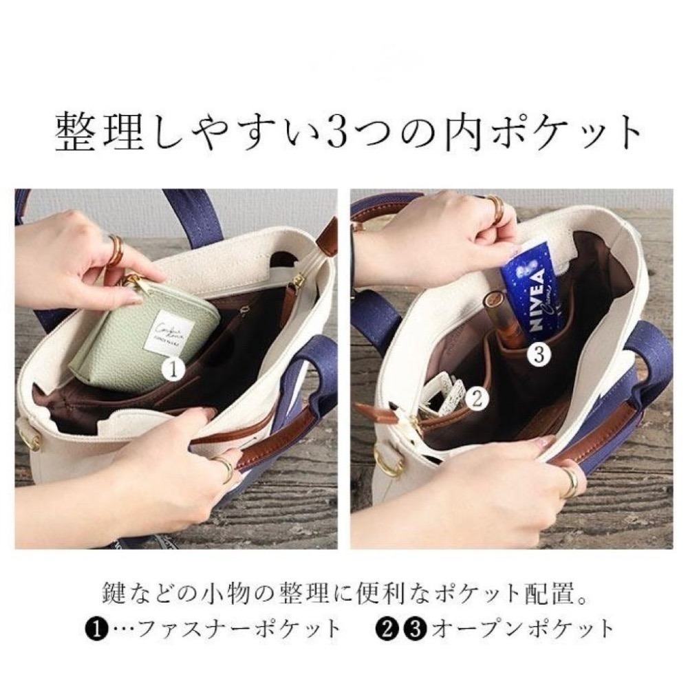 日本代購🇯🇵 BEVERLY HILLS POLO CLUB polo托特包 手提包 斜背包 2way皮革 帆布小款-細節圖4