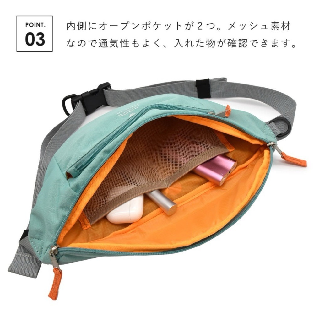 日本代購🇯🇵 Anello Grande 防潑水腰包 大容量胸包 兩用斜背包 2way 男女通用GTM0455-細節圖4