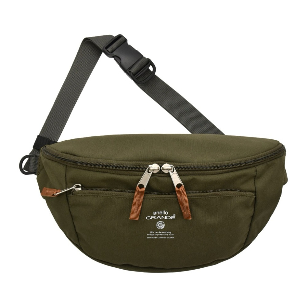 日本代購🇯🇵 Anello Grande 防潑水腰包 大容量胸包 兩用斜背包 2way 男女通用GTM0455-規格圖9