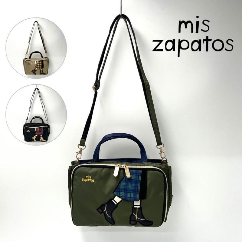 限時出清🇯🇵 mis zapatos 美腿包 2way 防水斜背包 手提包 尼龍側背包 肩背包 單肩包-細節圖2