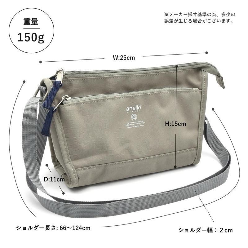 日本代購🇯🇵 Anello GRANDE CABIN 防潑水輕量斜背包 GTM0173Z 迷你肩背包 單肩包防盜包-細節圖7
