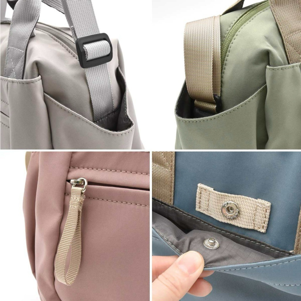 日本代購🇯🇵 Anello Grande 2way防水波士頓包 兩用包 莫蘭迪色 手提包 肩背包 斜背包 GHN1093-細節圖7