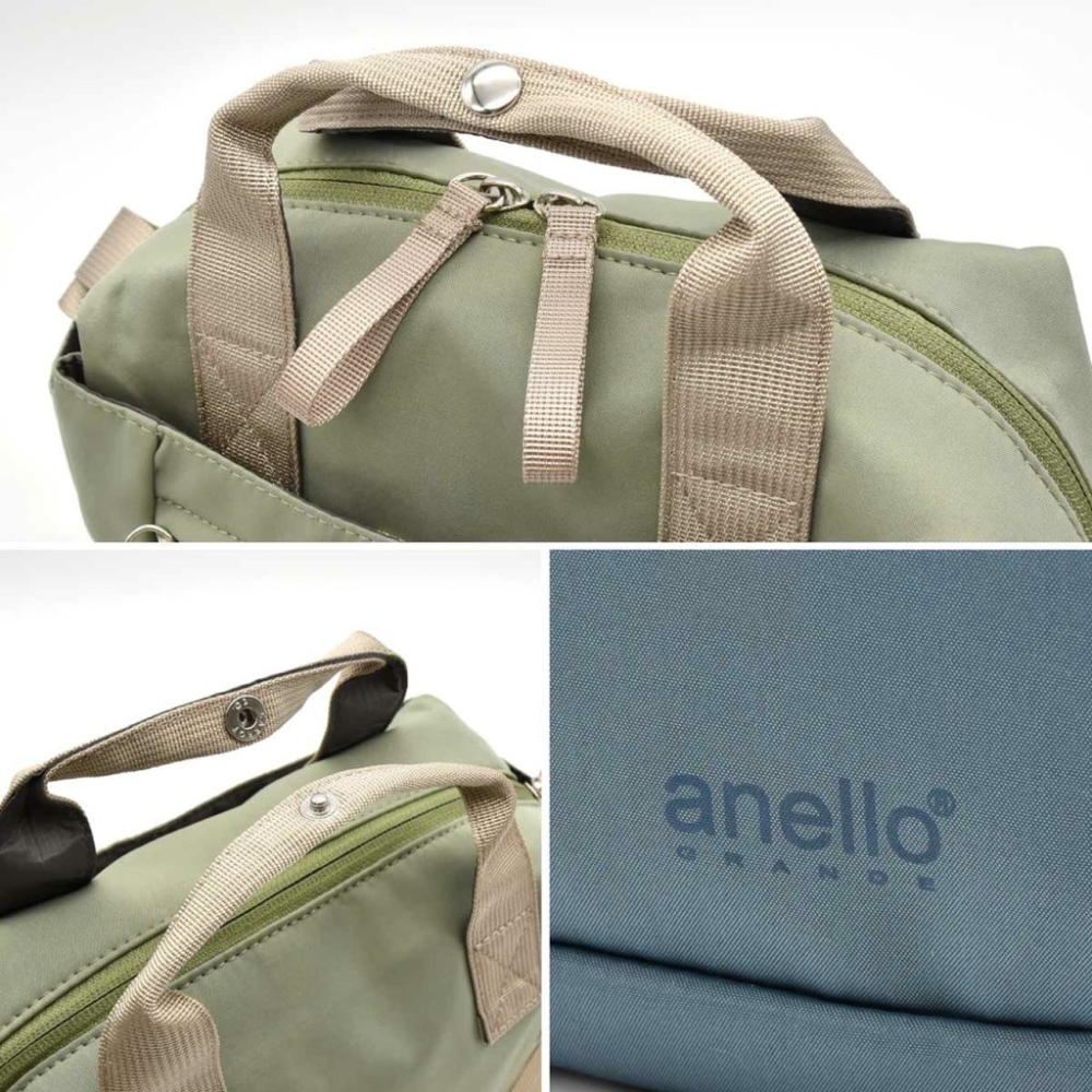 日本代購🇯🇵 Anello Grande 2way防水波士頓包 兩用包 莫蘭迪色 手提包 肩背包 斜背包 GHN1093-細節圖8