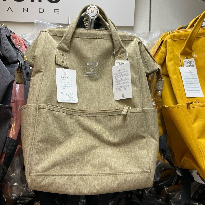 日本代購🇯🇵 anello 輕量後背包 Regular size金口後背包 防水 防災背包可放A4GUB3013Z-規格圖9
