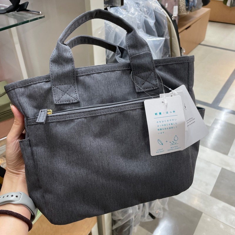 日本代購🇯🇵 anello GRANDE 輕量防潑水托特包 單肩包 便當袋手提包 2way側背包 GUH2315Z-深灰(GY)