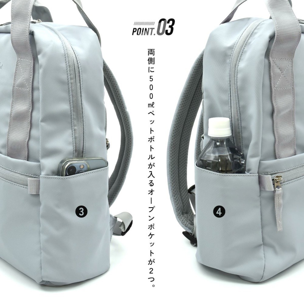 日本代購🇯🇵 anello GRANDE 多功能防水後背包 多層收納包 筆電包 A4可放 GTM0993-細節圖4