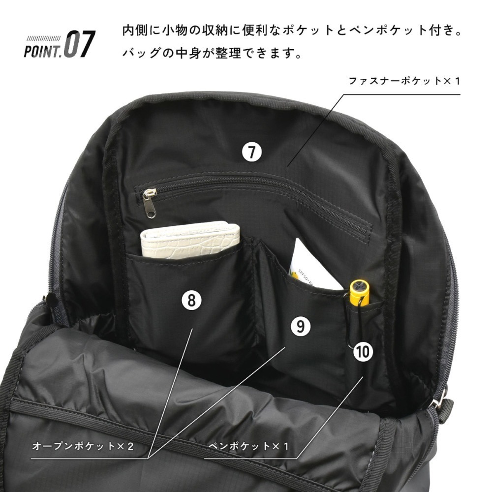 日本代購🇯🇵 anello GRANDE 多功能防水後背包 多層收納包 筆電包 A4可放 GTM0993-細節圖7