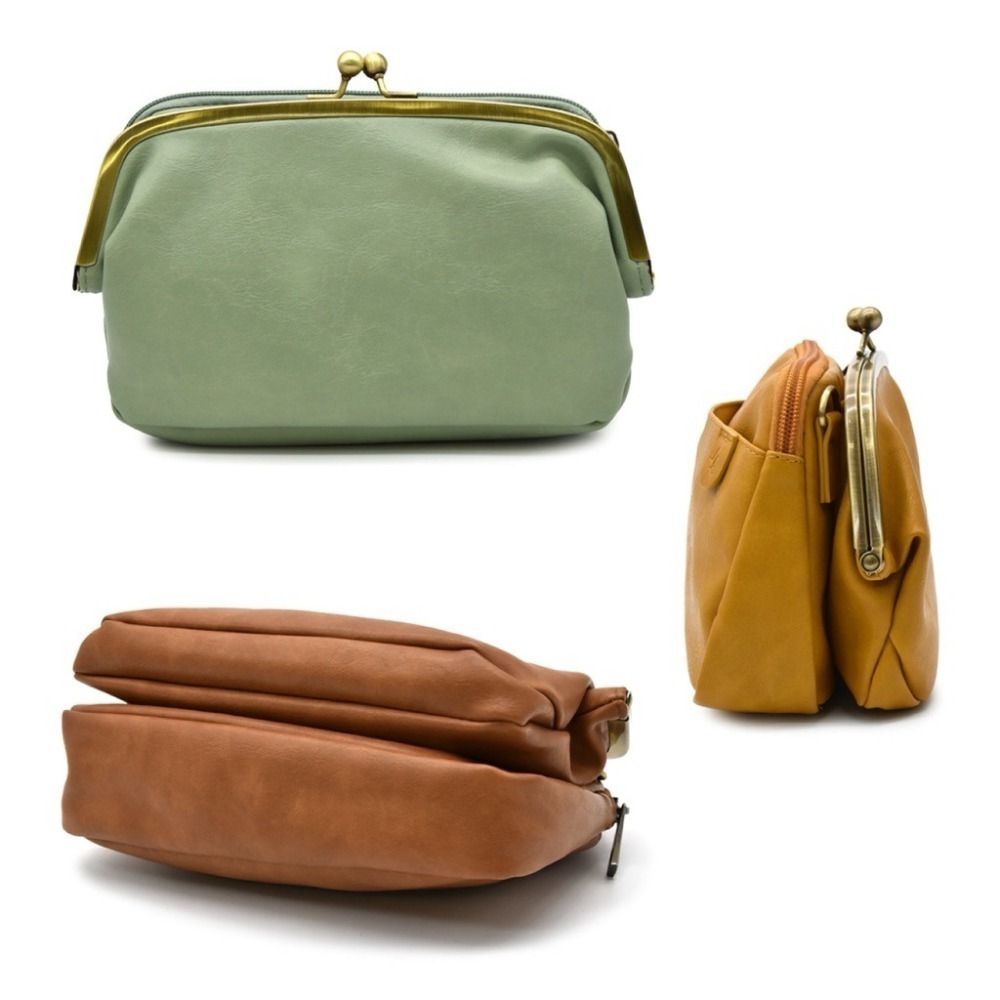 日本代購🇯🇵 Legato Largo 迷你皮革肩背包口金包 輕量單肩包皮革斜背包 三層收納斜背包LG-V0424-細節圖8