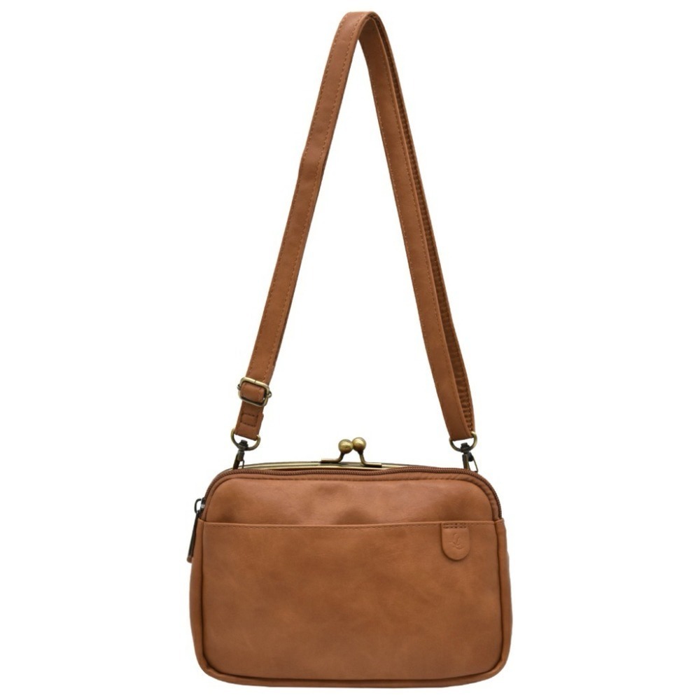 日本代購🇯🇵 Legato Largo 迷你皮革肩背包口金包 輕量單肩包皮革斜背包 三層收納斜背包LG-V0424-細節圖11