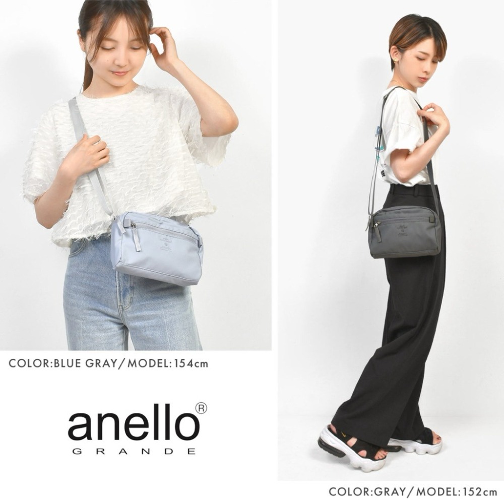 日本代購🇯🇵  anello GRANDE 多機能防潑水單肩包 防盜迷你斜背包霧面側背包啞光肩背包 GTM0991-細節圖7