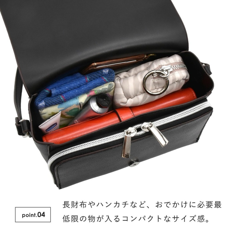 日本代購日🇯🇵 Legato Largo 輕量皮革肩背包 側背包斜背包 長夾錢包通勤包迷你肩背包 LGP0113Z-細節圖5