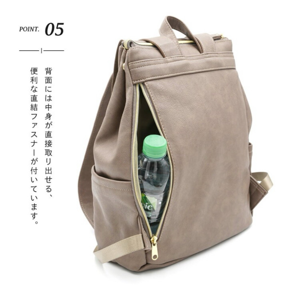 日本代購🇯🇵 Legato Largo大容量皮革雙肩包 輕量後背包公事包通勤包郵差包書包A4可放 LH-D1226-細節圖5