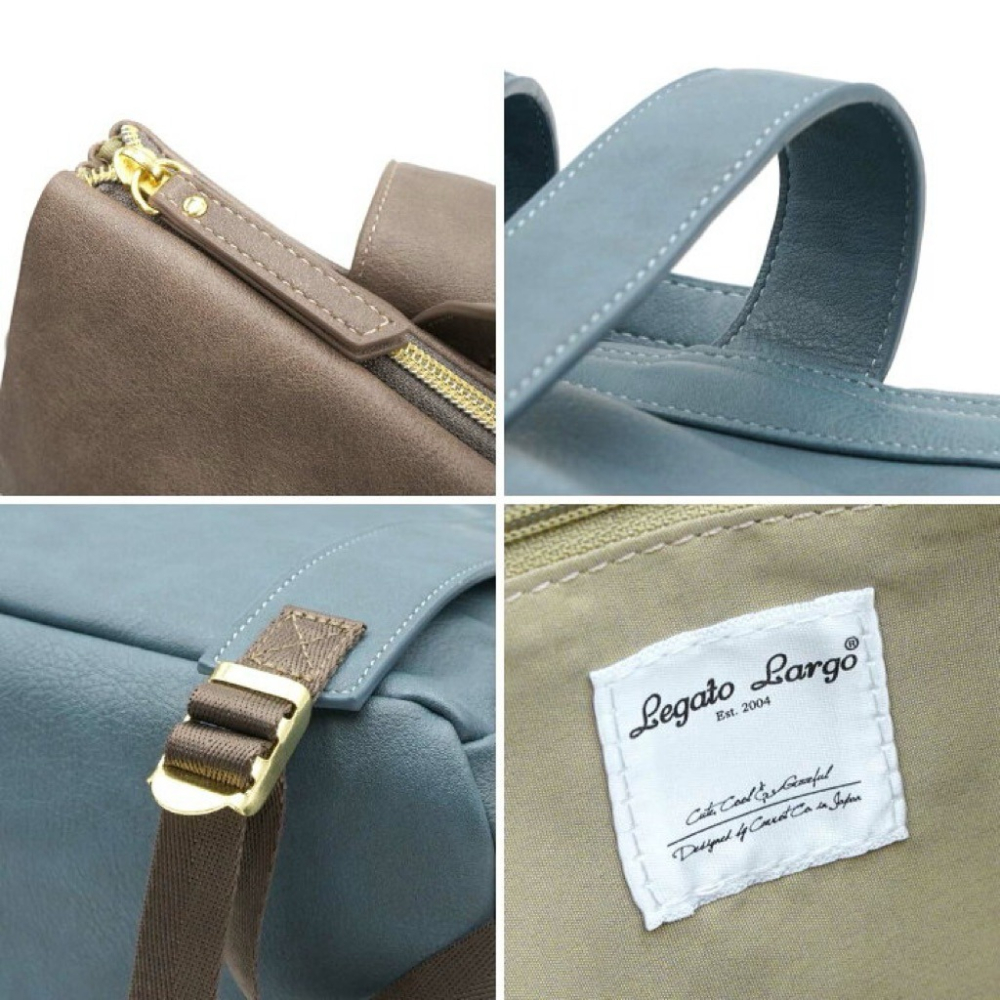 日本代購🇯🇵 Legato Largo大容量皮革雙肩包 輕量後背包公事包通勤包郵差包書包A4可放 LH-D1226-細節圖7