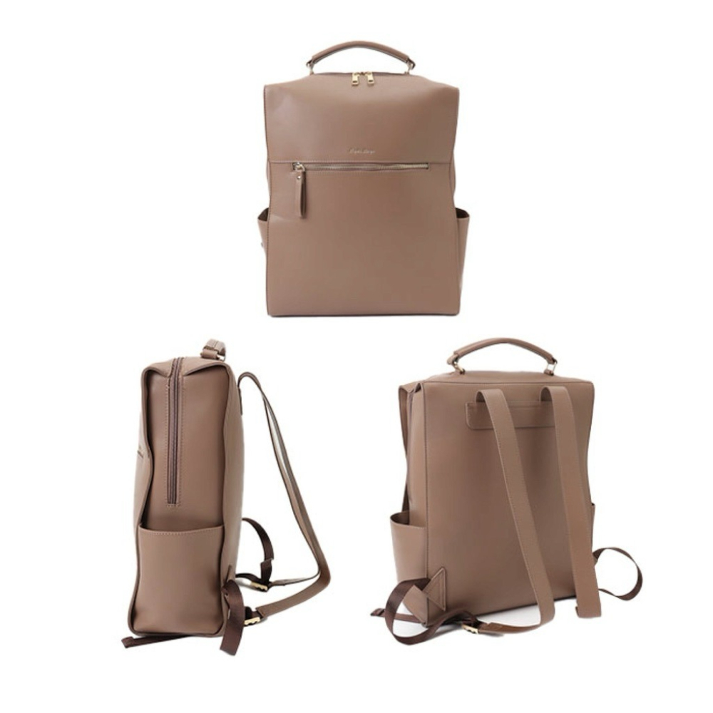 日本代購🇯🇵 Legato Largo 13吋皮革筆電包大容量後背包 通勤公事包皮革背包A4防撕裂LY-V0363-細節圖8