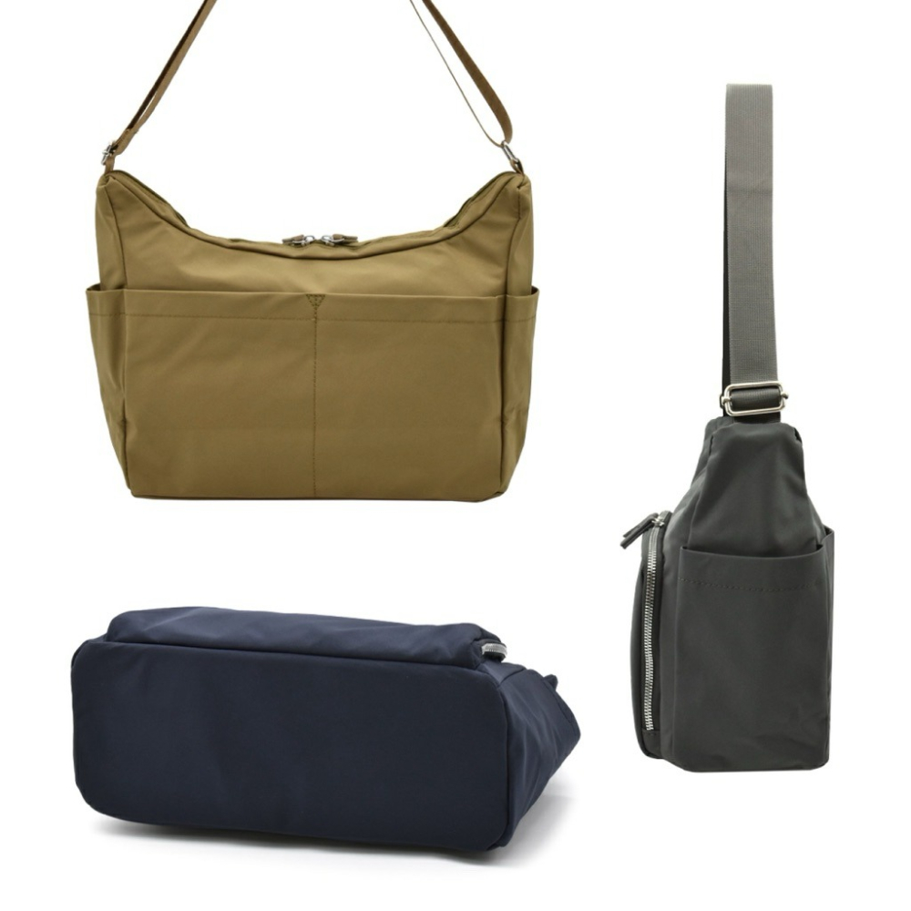 日本代購🇯🇵 anello Grande雙面防潑水大容量斜背包 多層收納肩背包A4側背包休閒旅遊包 GGY0152-細節圖8