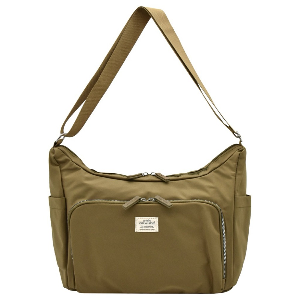 日本代購🇯🇵 anello Grande雙面防潑水大容量斜背包 多層收納肩背包A4側背包休閒旅遊包 GGY0152-規格圖9