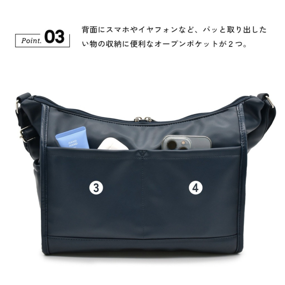 日本代購🇯🇵 anello Grande 輕量皮革單肩包 多功能側背包 大容量斜背包 水餃包 通勤包GTM1022-細節圖4