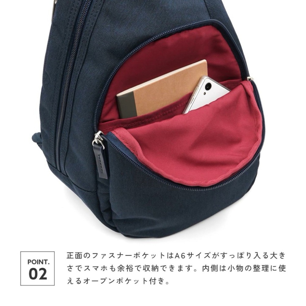 日本代購🇯🇵 anello Grande 防潑水輕量斜背包 水滴型腰包胸包 大容量側背包肩背包單肩包GTB4771-細節圖3