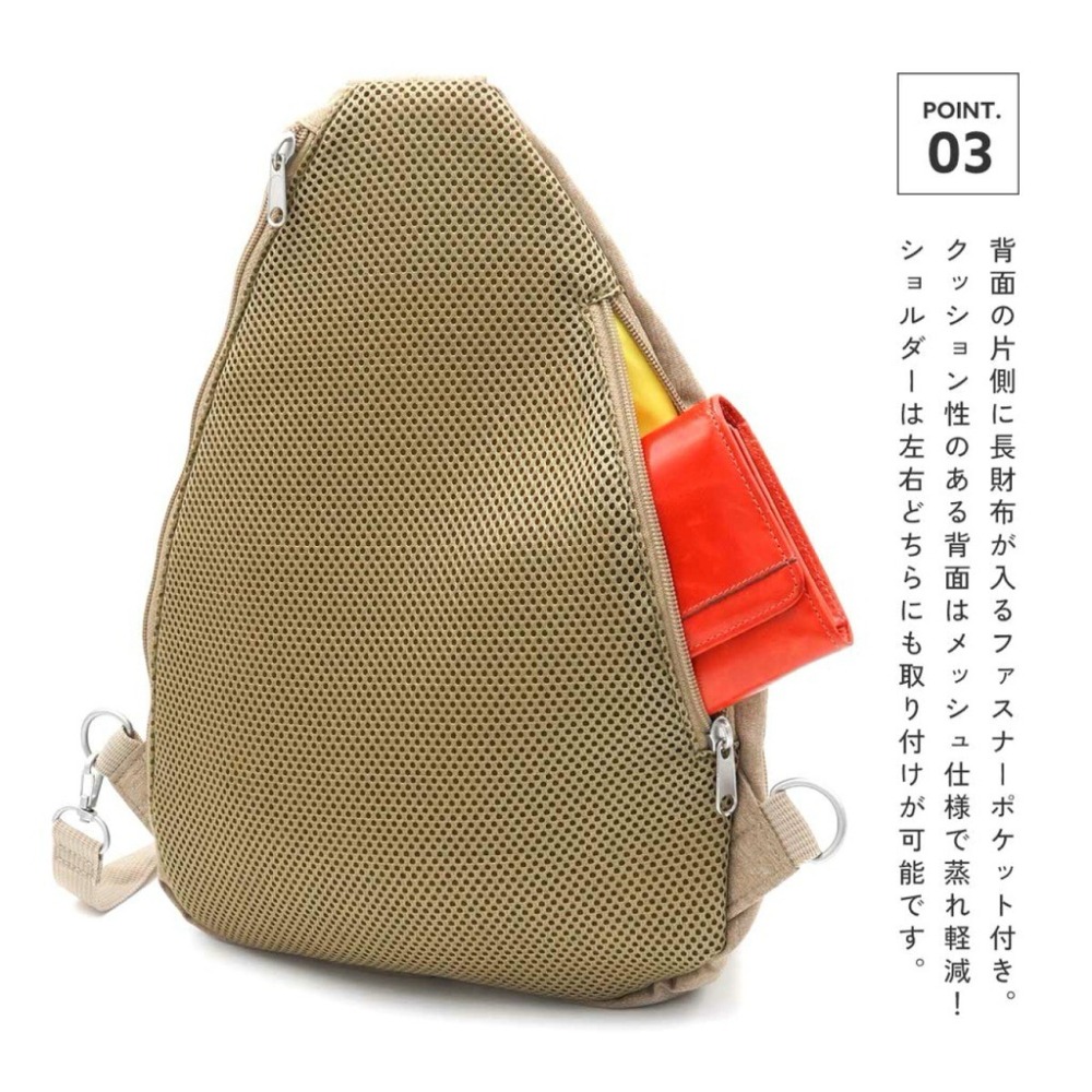 日本代購🇯🇵 anello Grande 防潑水輕量斜背包 水滴型腰包胸包 大容量側背包肩背包單肩包GTB4771-細節圖4