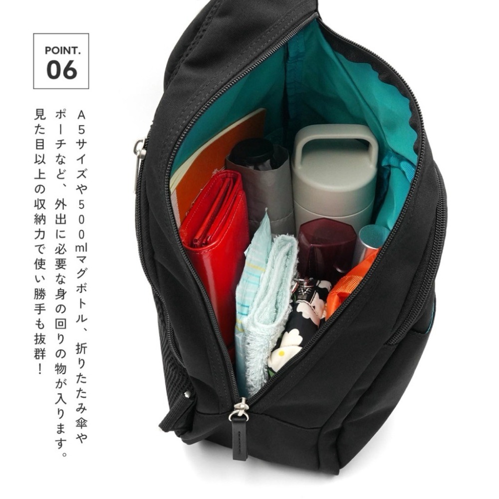 日本代購🇯🇵 anello Grande 防潑水輕量斜背包 水滴型腰包胸包 大容量側背包肩背包單肩包GTB4771-細節圖7