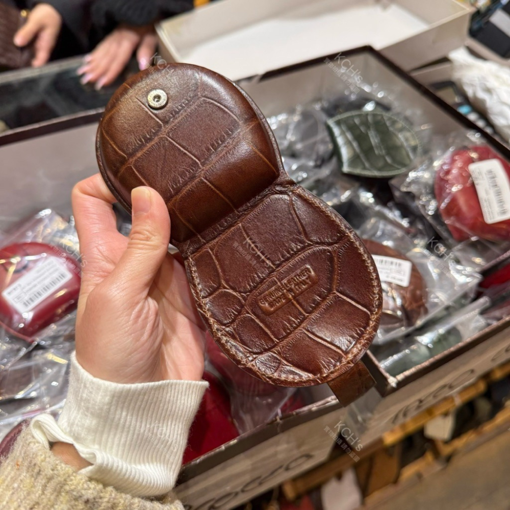 義大利代購🇮🇹 純手工真皮零錢包 真皮錢包 馬蹄零錢包 貝殼零錢包 聖吉米亞諾 佛羅倫斯made in Italy-細節圖8