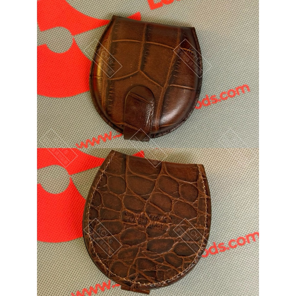 義大利代購🇮🇹 純手工真皮零錢包 真皮錢包 馬蹄零錢包 貝殼零錢包 聖吉米亞諾 佛羅倫斯made in Italy-規格圖8