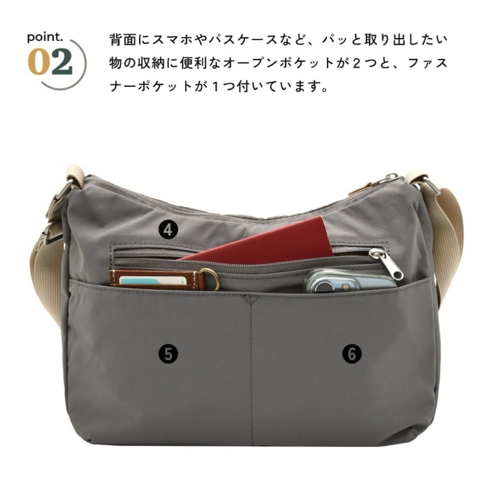 日本代購🇯🇵 anello Grande 雙面防潑水多功能側背包 大容量肩背包輕量多層收納單肩包旅行GTM0972-細節圖4