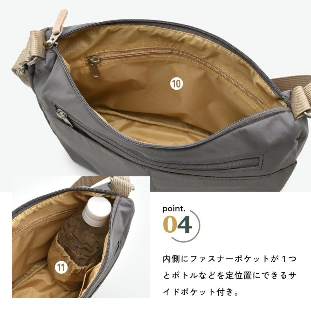 日本代購🇯🇵 anello Grande 雙面防潑水多功能側背包 大容量肩背包輕量多層收納單肩包旅行GTM0972-細節圖6